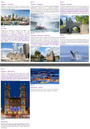 Circuito por Canadá: salida garantizada (9 Días)
